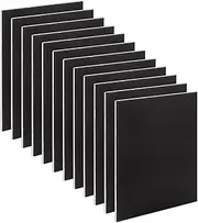 OLYCRAFT 12 Pcs Black Foam Board 25x20cm Foam Core Board for Crafts 5.5mm Thick Black Core Mat PVC Foam Board Sheets Mat Boards Poster Boards for Crafts Framing Art Display Presentation