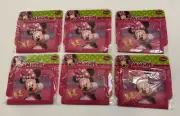 Girls Minnie Mouse Bi-Fold Wallet Pink,6 Pieces!