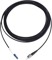 VJSUWI Fiber optic Patch cord 1C singlemode Armored 150-300m TPU LSZH SCA LCA 200M waterproof LC FC 1 core jumper Outdoor SM SX 3mm(300m LSZH SC-SC)