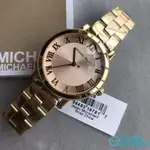 MICHAEL KORS MK女生手錶 三色可女錶羅馬數字 鋼錶帶手錶MK3585 MK3586