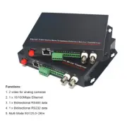 Multimode 2Km Video Ethernet RS485 422 data over one Fiber optic media Converter