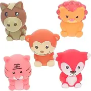5pcs Cartoon Animal Finger Puppets for Interactive Storytelling Lightweight Finger for with Portable and Safe for