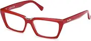 [MaxMara] MM5180 066 Shiny Dark Red 53/14/140 Women's Glasses, 066 Shiny Dark Red, 53/14/140