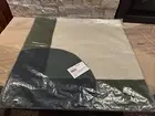 West Elm Crewel Overlapping Shapes Embroidered Geometric Pillow Cover 20x20 New