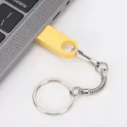 U Disk Gold Mini Metal Portable USB 2.0 Flash Drive Memory Stick Computer Ac