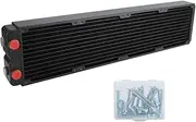 Computer Radiator,Water Cooling Radiator PC Computer Accessory Water Cooling Double-Layer Copper Radiator 45MM for Beauty and Industrial Equipment,Water-Cooled Radiator 12 X 2