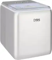 DBS Ice Maker Portable Countertop Ice Cube Compact Bar Stainless Steel Silver