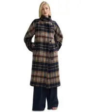 [Oxford] Edi Wool Checked Coat in Multi