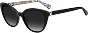 [Kate Spade New York] Kate Spade Unisex Amberlee/S Sunglasses, Black, 55
