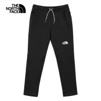 在飛比找momo購物網優惠-【The North Face】北面兒童黑色可調節褲腰運動休