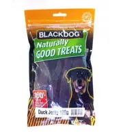 Blackdog Duck Jerky Dog Tasty Pet Treats, Great for Training 120g