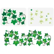 FINGERINSPIRE 2PCS Layered Ivy Stencil for Painting 8.3x11.7 inch Large Ivy P...