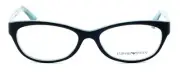 Emporio Armani Designer Blue Light Block Reading Glasses EA3008-5052 Black Azure