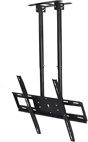 TV Wall Bracket Ceiling TV Mount, Full Motion 360° Tilt Swivel TV Bracket, Fits 60-100 Inch LCD Flat Screen and Curved TVs for 26-70 inch TVs，One Color 1 1.6m