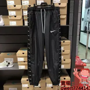 Nike耐吉春秋男女串標運動套裝梭織速乾休閒防風小腳長褲耐吉風衣外套CD0422