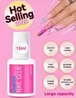 Super Strong Nail Glue for Press on Nails, Nail Tips & Acrylic Nails Bond Brush