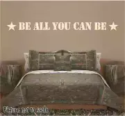 BE ALL YOU CAN BE vinyl wall art / wall decal - military Army kids room decor