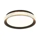 Artika Aston 15" 1-Light Black LED Flush Mount Ceiling Light 5CCT Selectable