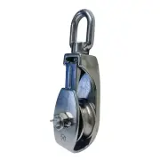 2" Sheave Snatch Block 3/8" Rope 1,200 Lbs Load Capacity Stainless Steel T304