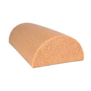 New! Cando Foam Roller - Antimicrobial - Beige Pe Foam - 6" X 12" - Half-Round