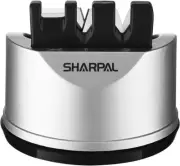 SHARPAL 191H Pocket Kitchen Chef Knife and Scissors Sharpener for Straight and S