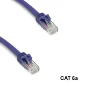 Kentek Purple 7' UTP Cat6a Ethernet Patch Cable 10G 600MHz 24AWG Router Network