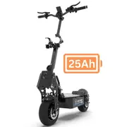 VOLTRIUM Rogue Dual Motor MAX Adult Electric Scooter Black/Cyan 25Ah Battery