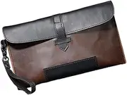 [Yardenfun] Men Cluth Bag Clutch Purse Handbags Duffle Bag Sling Bag Holder Tote Bag Travel Bag Handbag Clutch Wallet for Men Pu Handbag Men Wallet Multi-functional Clutch Bag Men Handbag