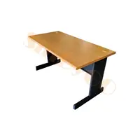 在飛比找樂天市場購物網優惠-【鑫蘭家具】HU辦公桌 木紋桌黑色腳 W100*D70cm 