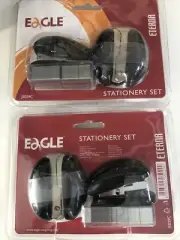 2 Mini stapler sets (stapler, stapler remover, staples)