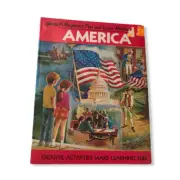 A Beginners Play and Learn Workbook America Coloring Book 1973 RARE