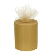 200 Yards Tulle Ribbon Rolls Netting Fabric Spools 6 Inch Amber Yellow
