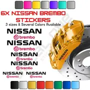 6x Nissan Brembo HIGH QUALITY Brake Caliper Decals / Car Stickers