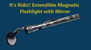 Extendable | Extendible Magnetic LED Flashlight Pickup Tool WITH MIRROR 3LED