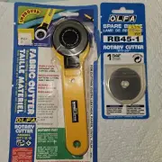 NIP Olfa Rotary fabric cutter and extra blade RTY-2/G and RB-45-1