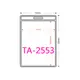 量販100組 TA-2553 直式(內尺寸71x103mm) 名片套加鍊條 卡套 證件套 識別證 (6.3折)