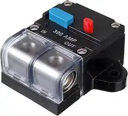 Mellisso 300A Circuit Breaker Resettable Circuit Breaker 300 Amp Resettable Circuit Breaker Manual Reset Button for Car Audio