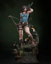 Painted Lara Croft Statue 1/4 Figure