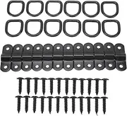 12 Pcs Anchors Hooks, Metal D Ring, Tie Down D Rings Outside Mount Heavy Duty Lashing Ring for Trailers Trucks RV Campers ATV SUV Boats