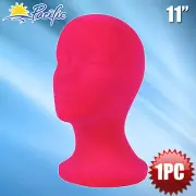 11" FOAM PINK MANNEQUIN MANIKIN head display wig hat glasses