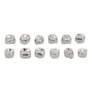 12pcs Metal Dental Teeth Crown Stainless Steel Temporary Protective Dental M HR6