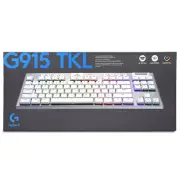 Logitech G915 TKL Lightspeed Wireless RGB Mechanical Keyboard - Tactile White (9