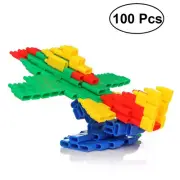 100 Pcs Toys for Kids Puzzle Block Stem Building Blocks Children's