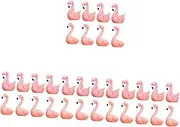 4sets Flamingo Cake Topper Miniature Flamingo Figurines PVC Cake Decoration DIY Landscape Ornament Non-Edible 16pcs*4