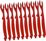 Hoement Multipurpose Crab Forks Plastic Seafood Fork Set Crab and Lobster Eating Tools Comfortable Grip