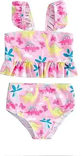 [Generic] Kid Swimsuit Kids Toddler Baby Girls Spring Summer Print Sleeveless Tops Shorts Swimwear Beach Holiday Swimsuit Outfits Clothes Size 1 Bathing Suits