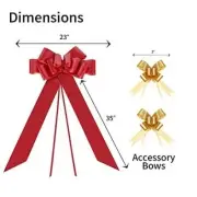 Aidwey Big Gift Bows (Red, 23 inch, 1 Pack)