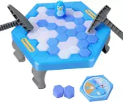 Penguin Trap Break Ice Interactive Board Game With Hammer, Parent-Child Toy Set
