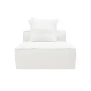 [James Lane] Riley Linen Pure White Module Armless