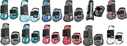 HKM 8566 Jumping Boots and Fetlock Caps Set of 4 Lined Pony Cob Full, Unisex, Horse Equipment, 8566, Petrol/Black, Pony